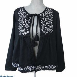 Ann Taylor Embroidered Boho Jacket.  SZ M